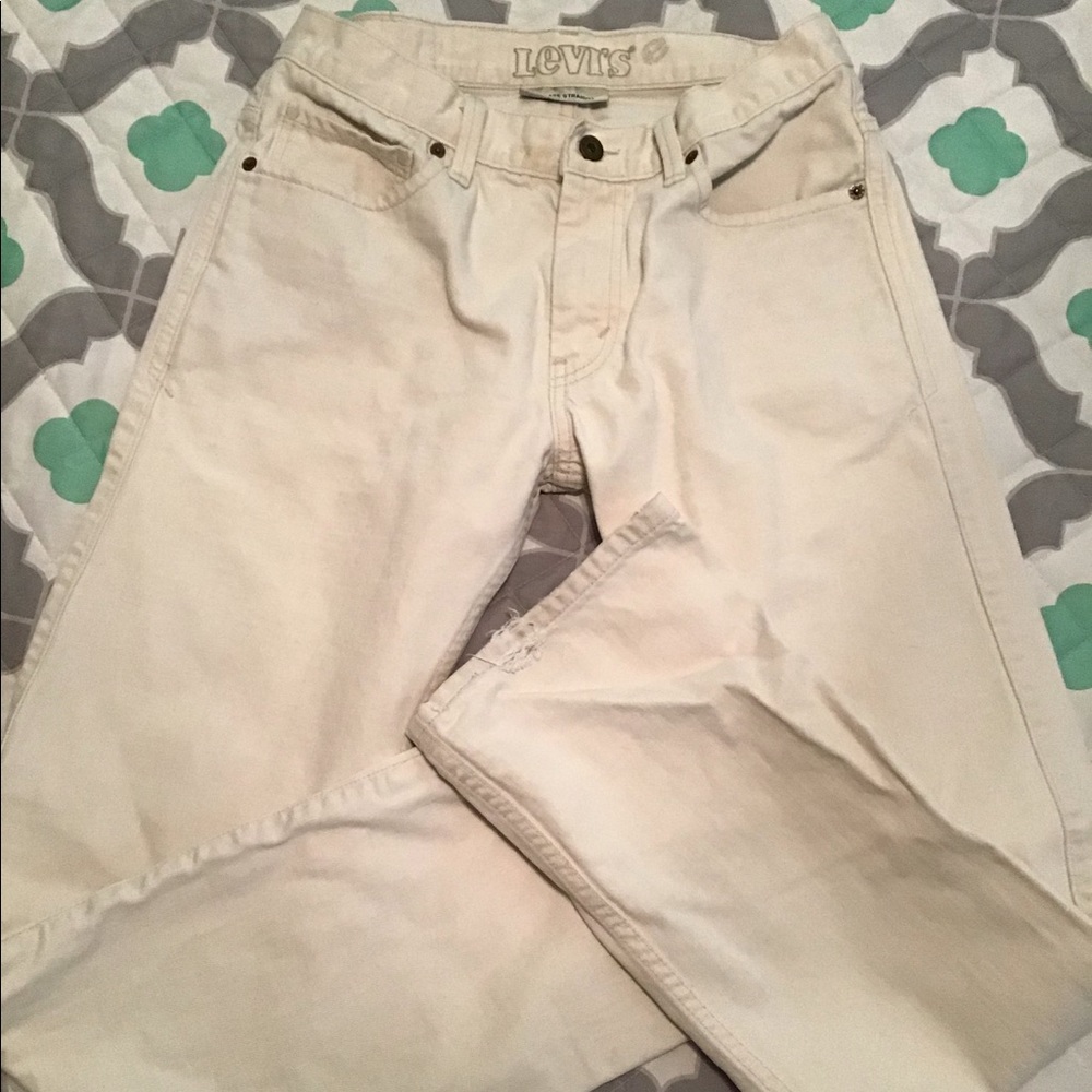 Vintage Levi’s cream color jeans preowned
